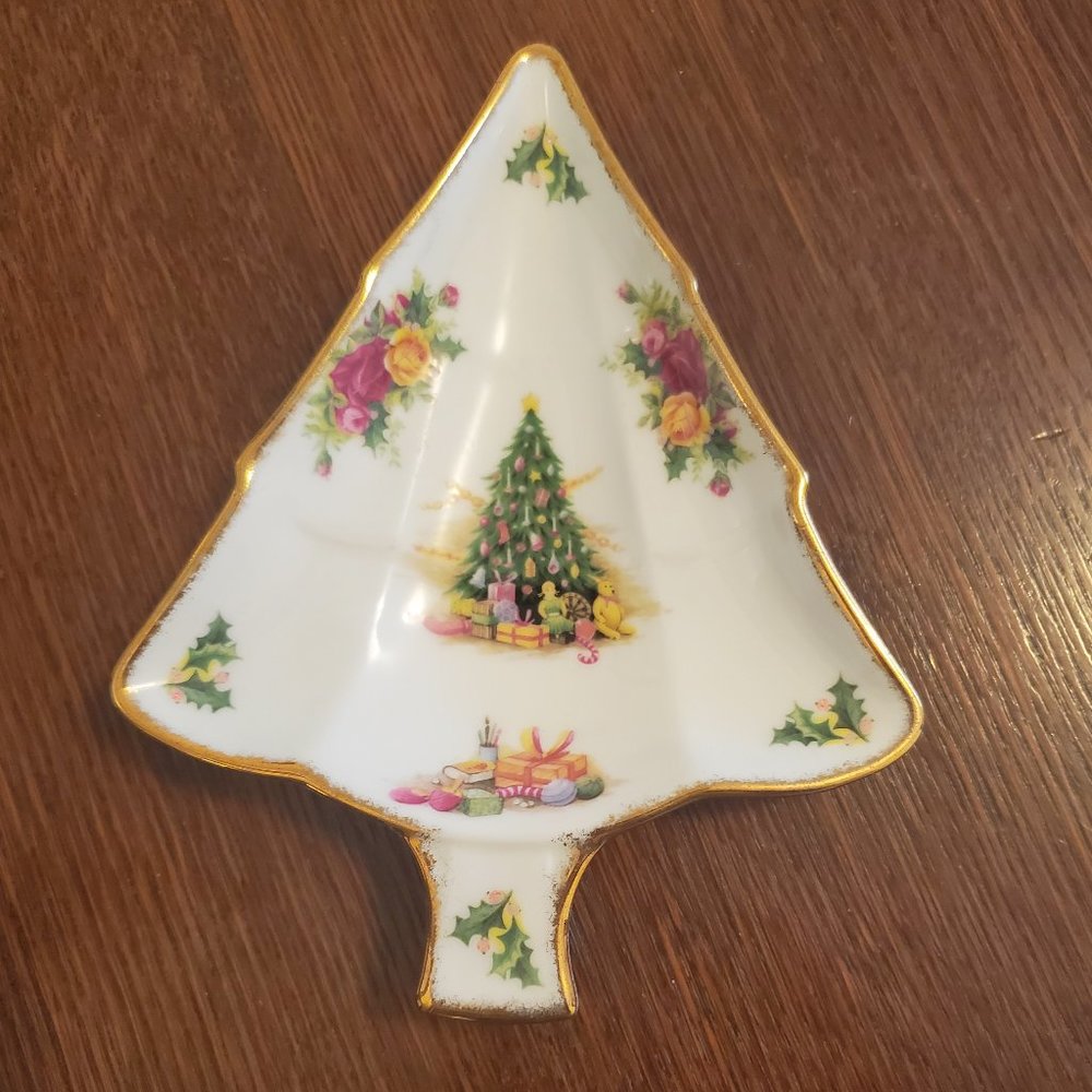 Royal Albert Christmas Magic Vintage Candy Dish